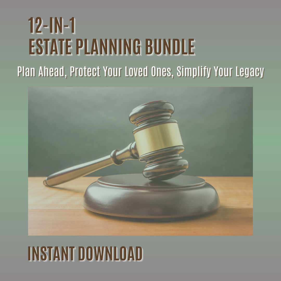 12-N-1 Estate Planning Bundle - INSTANT DOWNLOAD